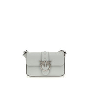 PINKO Gray Mini Love Shoulder Bag