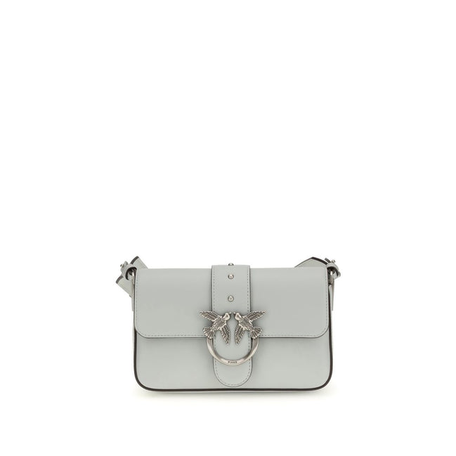 PINKO Gray Mini Love Shoulder Bag