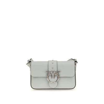 PINKO Gray Mini Love Shoulder Bag