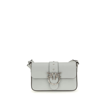 PINKO Gray Mini Love Shoulder Bag
