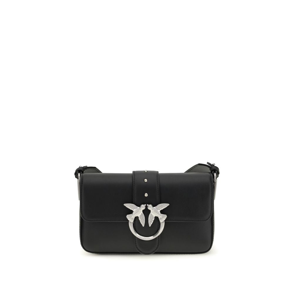 PINKO Black Mini Love Shoulder Bag