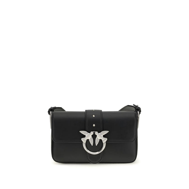 PINKO Black Mini Love Shoulder Bag