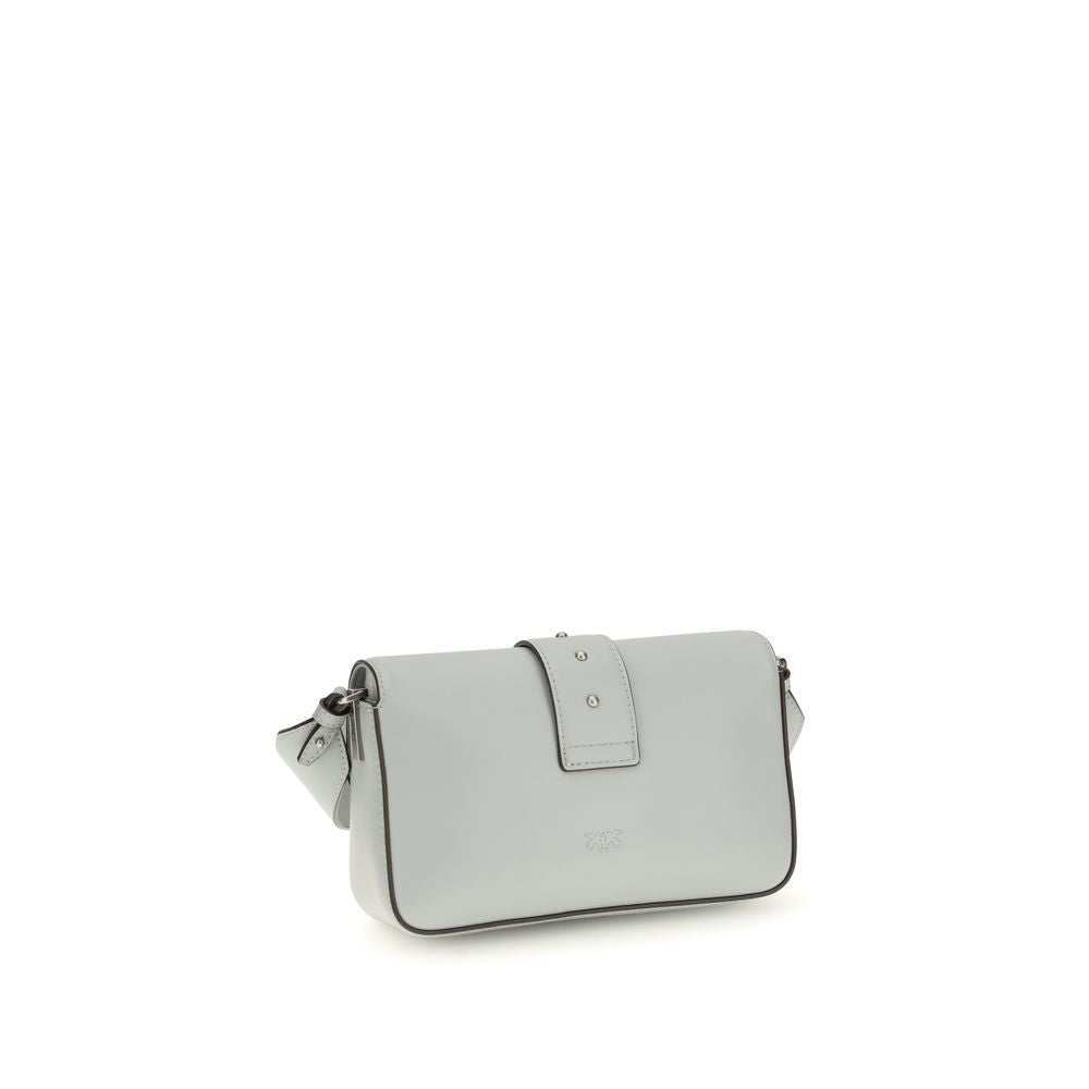 PINKO Gray Mini Love Shoulder Bag