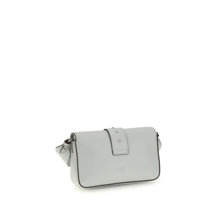PINKO Gray Mini Love Shoulder Bag