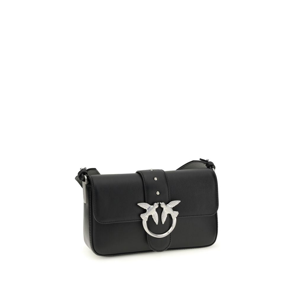 PINKO Black Mini Love Shoulder Bag