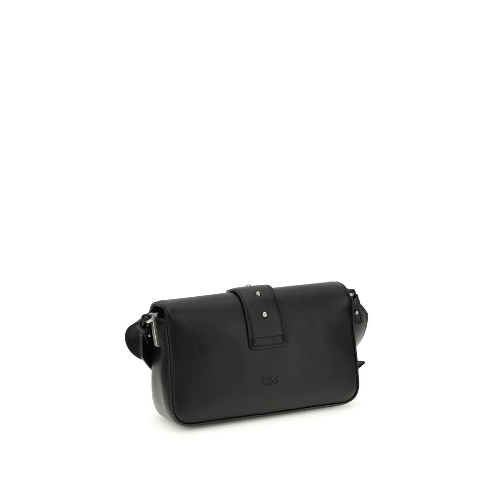 PINKO Black Mini Love Shoulder Bag
