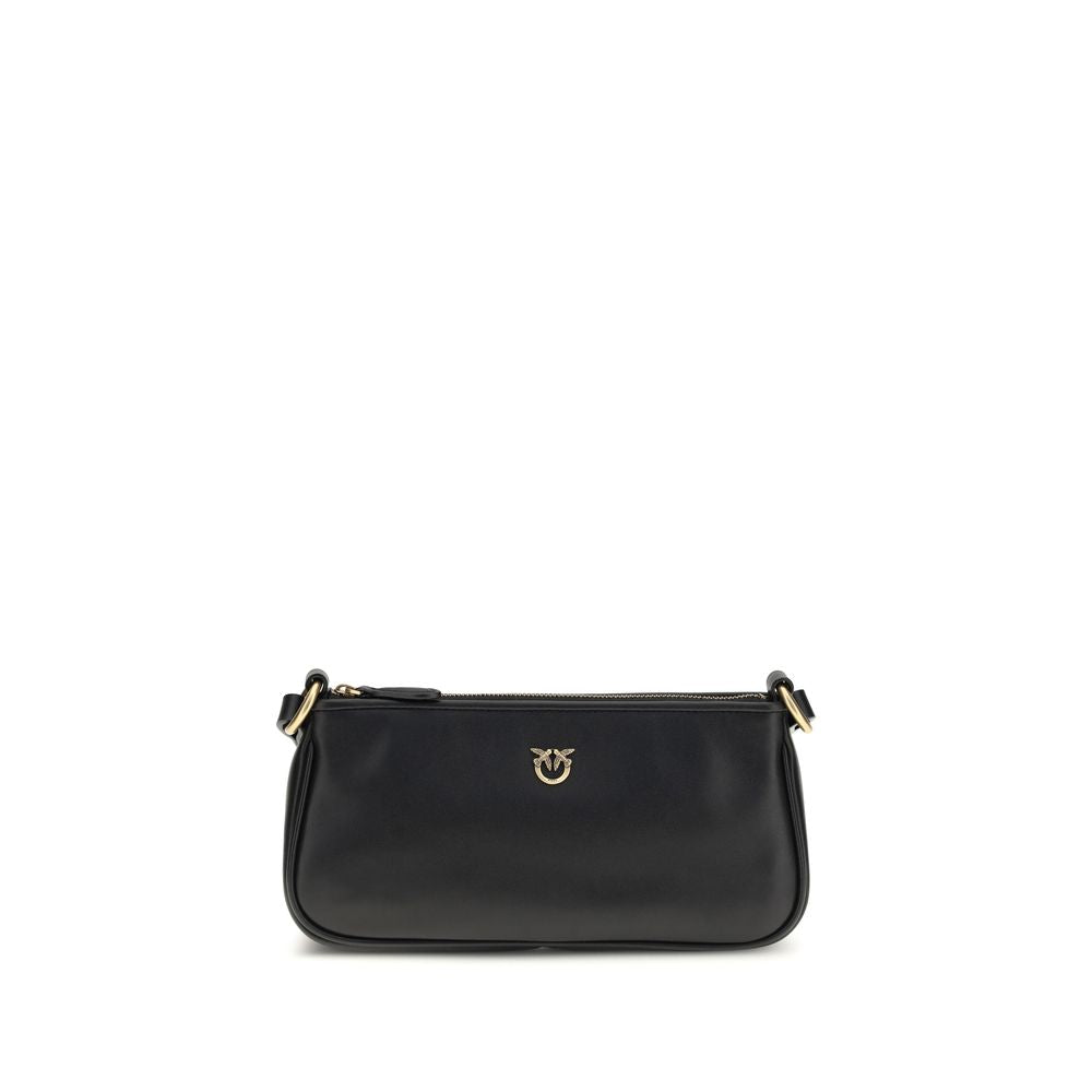 PINKO Black Half Moon Shoulder Bag