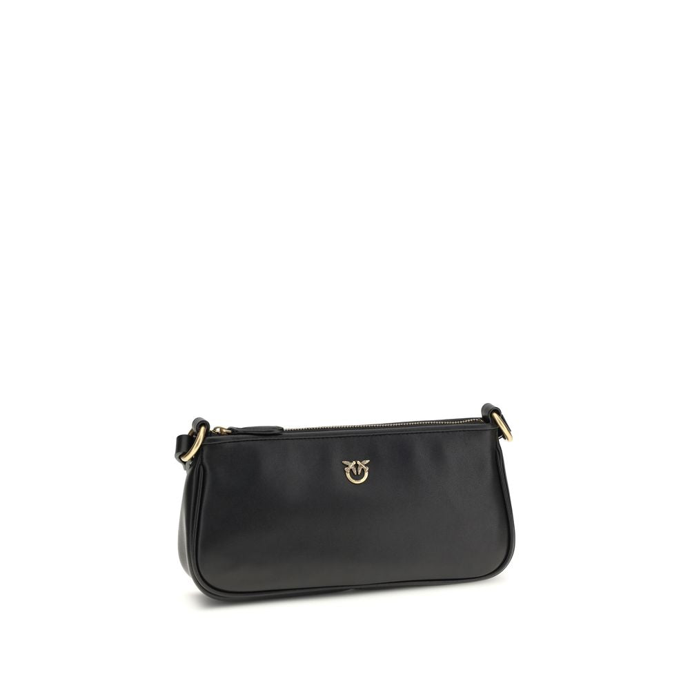 PINKO Black Half Moon Shoulder Bag