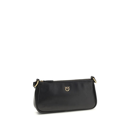 PINKO Black Half Moon Shoulder Bag