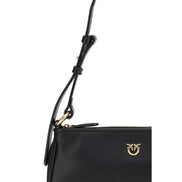 PINKO Black Half Moon Shoulder Bag