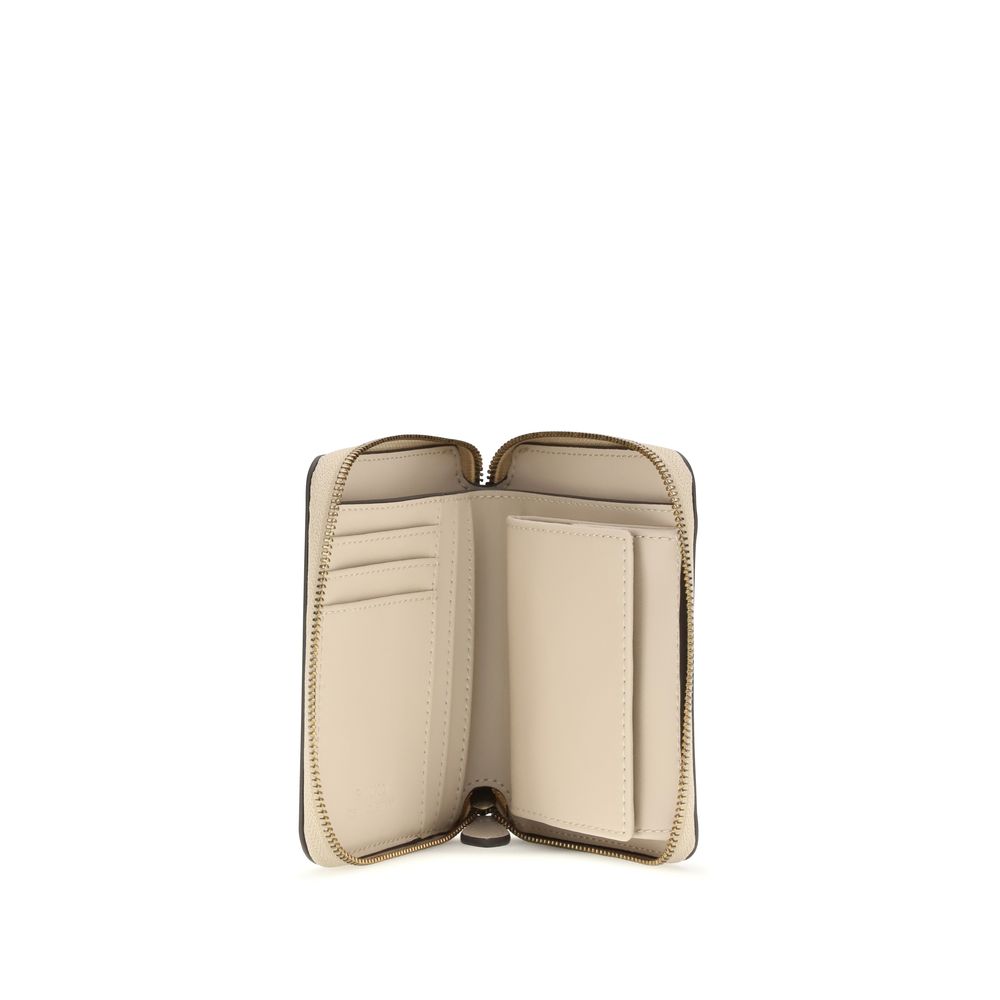 PINKO Beige Zip-Around Wallet