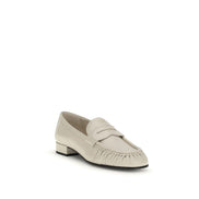 Mocassini slip-on in pelle di vitello beige Bos Taurus Prada