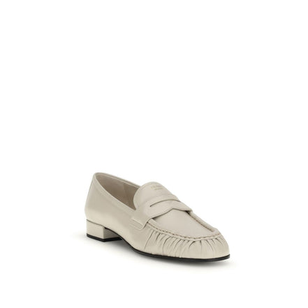 Mocassini slip-on in pelle di vitello beige Bos Taurus Prada