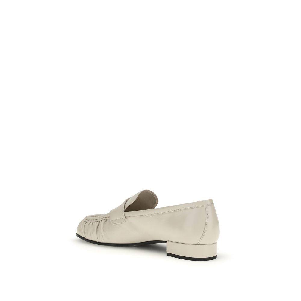 Mocassini slip-on in pelle di vitello beige Bos Taurus Prada