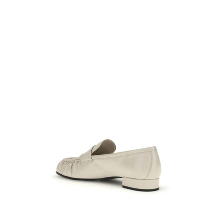 Mocassini slip-on in pelle di vitello beige Bos Taurus Prada