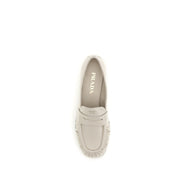 Mocassini slip-on in pelle di vitello beige Bos Taurus Prada