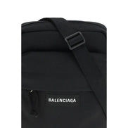 Sac bandoulière Balenciaga en polyamide noir