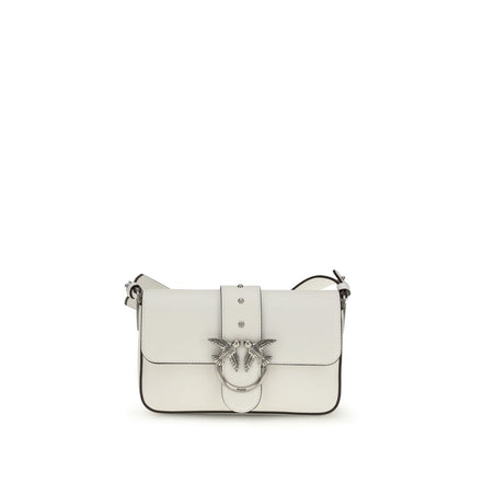 PINKO White Mini Love Shoulder Bag