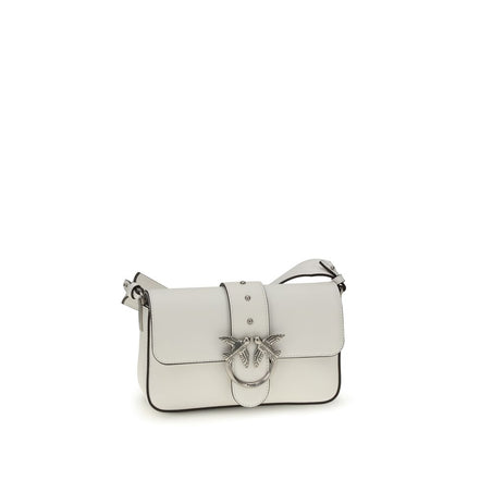 PINKO White Mini Love Shoulder Bag