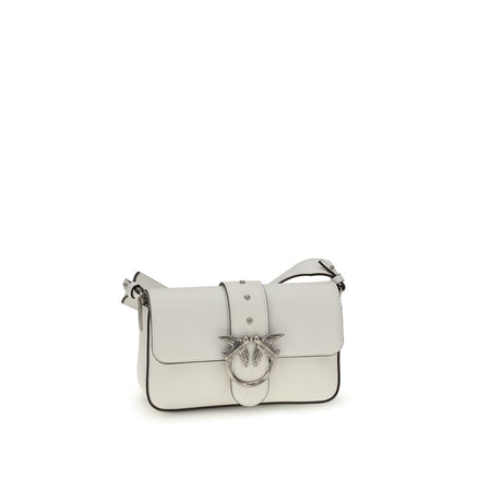 PINKO White Mini Love Shoulder Bag