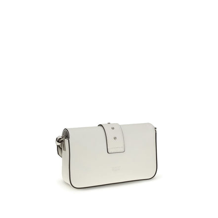 PINKO White Mini Love Shoulder Bag