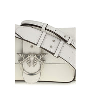 PINKO White Mini Love Shoulder Bag