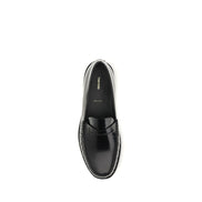 Mocassins à enfiler Tom Ford en cuir de veau noir Bos Taurus