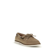 PINKO Beige Grace Suede Loafers