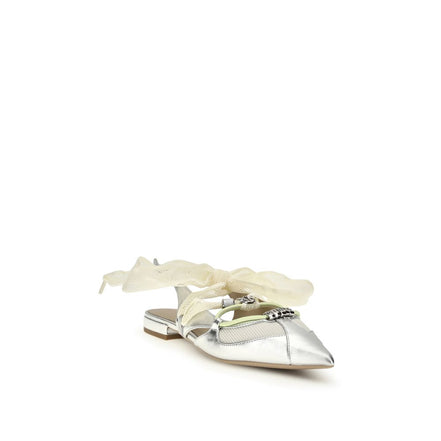 PINKO Silver Gianira Ballet Flats