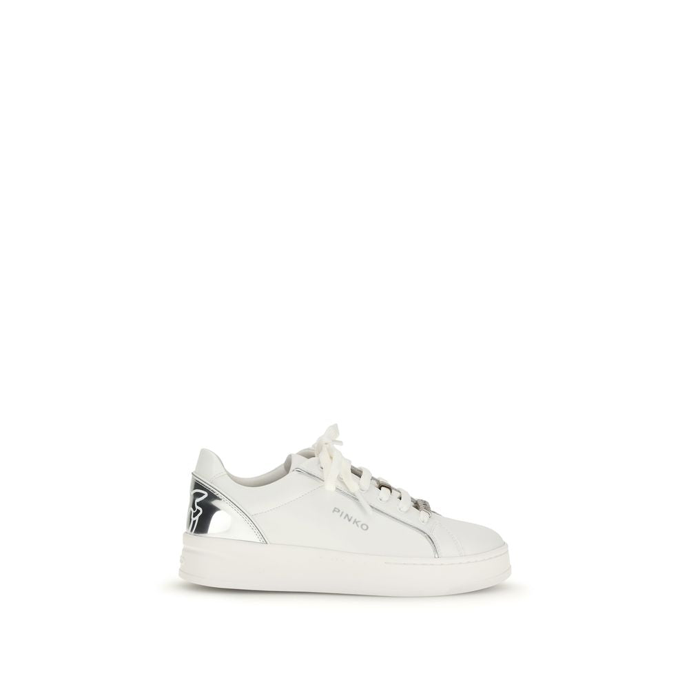 PINKO White Iris Low Top Sneakers