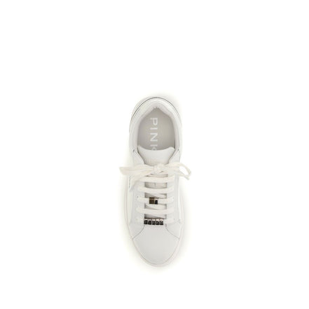 PINKO White Iris Low Top Sneakers