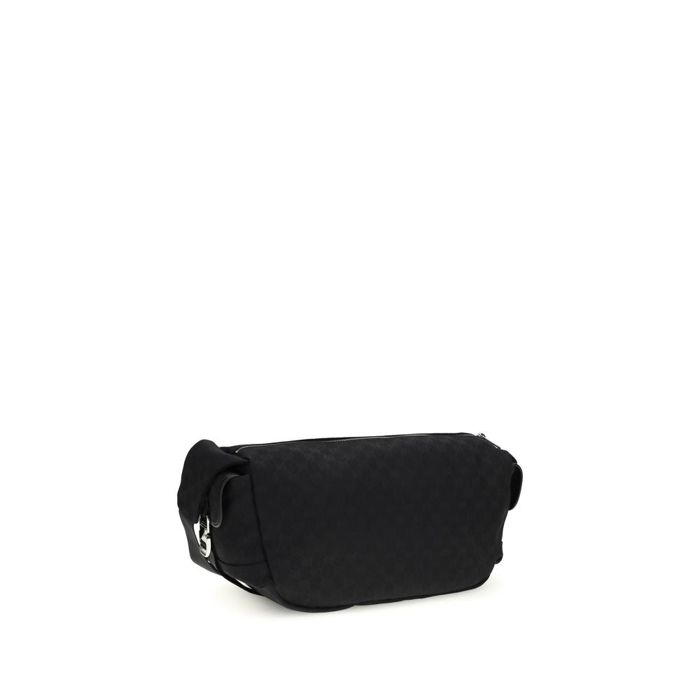 Borsa a Spalla Gucci Nera in Poliestere