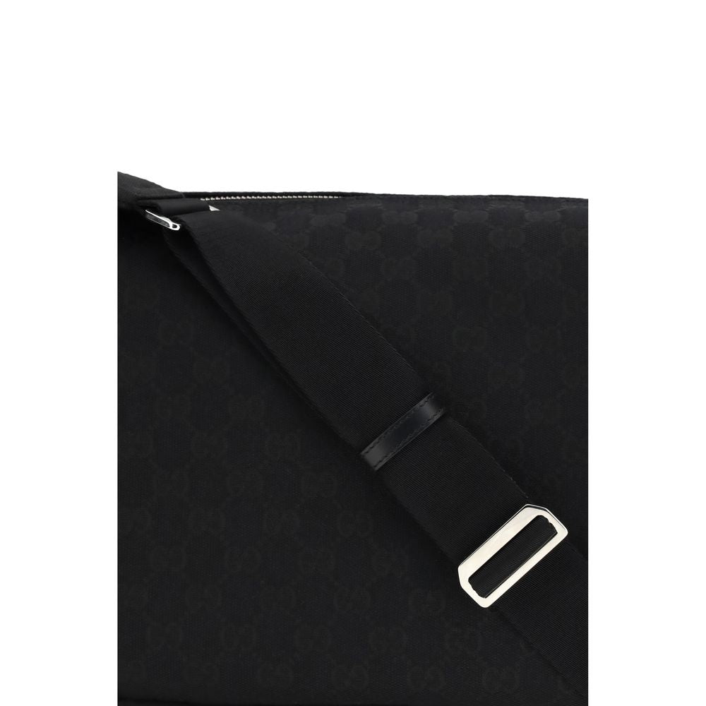 Borsa a Spalla Gucci Nera in Poliestere