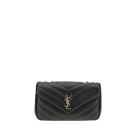 Saint Laurent Black Calf Leather Shoulder Bag