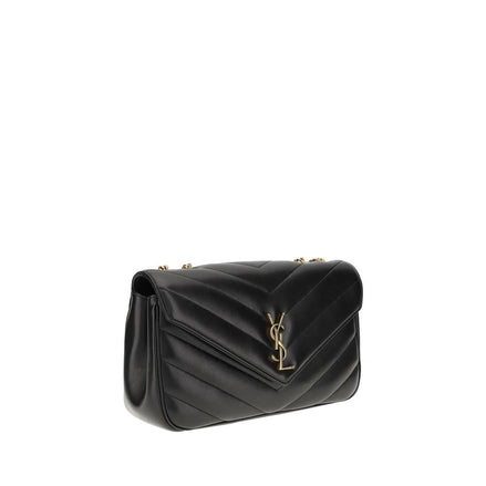 Saint Laurent Black Calf Leather Shoulder Bag