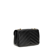 Saint Laurent Black Calf Leather Shoulder Bag