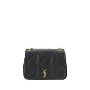 Borsa a tracolla Saint Laurent in pelle di vitello nera Bos Taurus