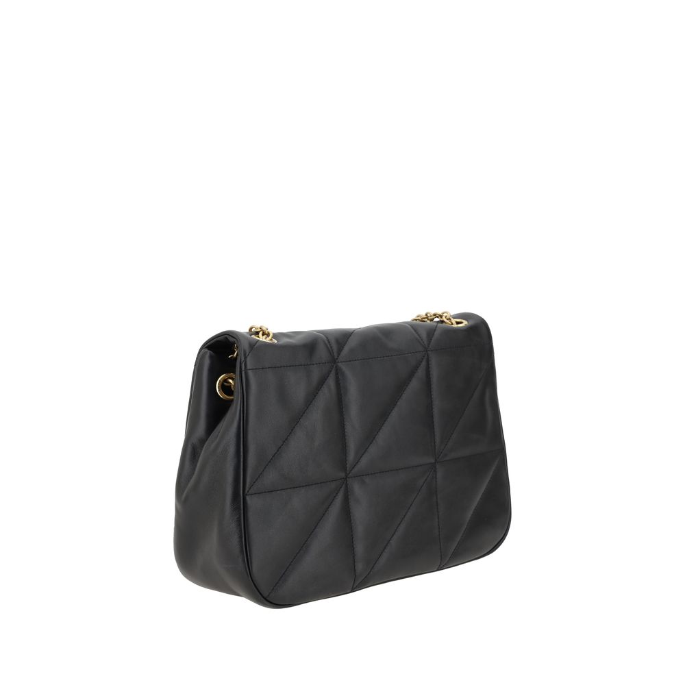 Borsa a tracolla Saint Laurent in pelle di vitello nera Bos Taurus