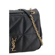 Borsa a tracolla Saint Laurent in pelle di vitello nera Bos Taurus