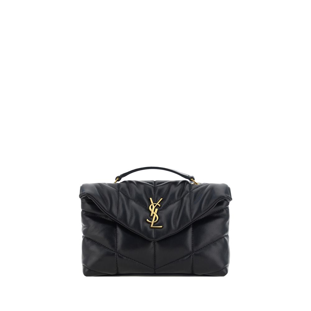 Sac à bandoulière Saint Laurent en agneau noir Ovis Aries Aries
