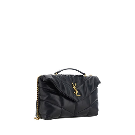 Sac à bandoulière Saint Laurent en agneau noir Ovis Aries Aries