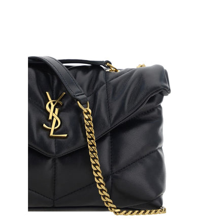 Sac à bandoulière Saint Laurent en agneau noir Ovis Aries Aries