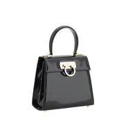 Ferragamo Black Calf Leather Handbag