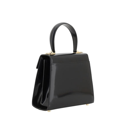 Ferragamo Black Calf Leather Handbag
