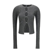 Amiri Black Viscose Cardigan