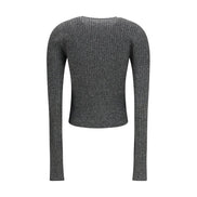 Amiri Black Viscose Cardigan
