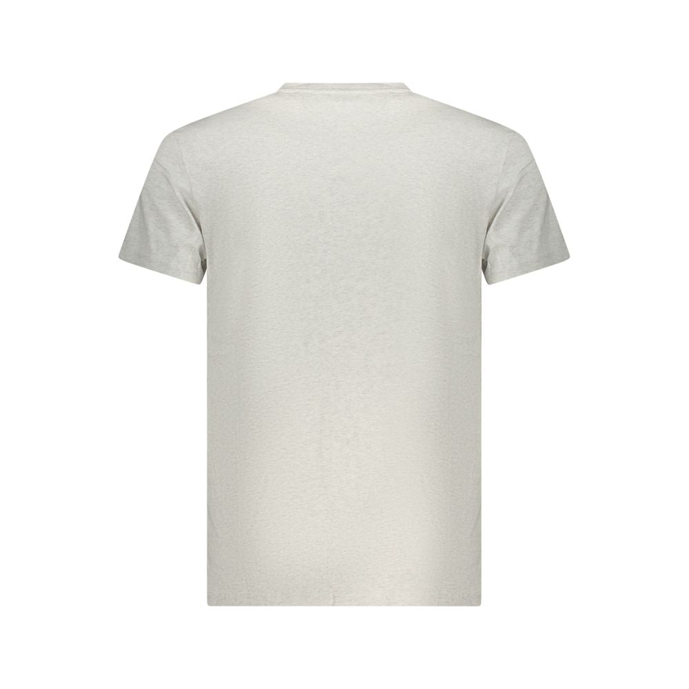 T-shirt da uomo Tommy Hilfiger in cotone grigio