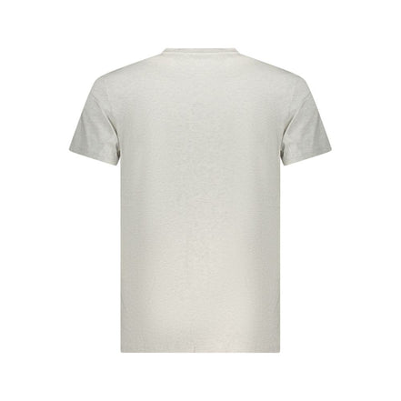T-shirt da uomo Tommy Hilfiger in cotone grigio