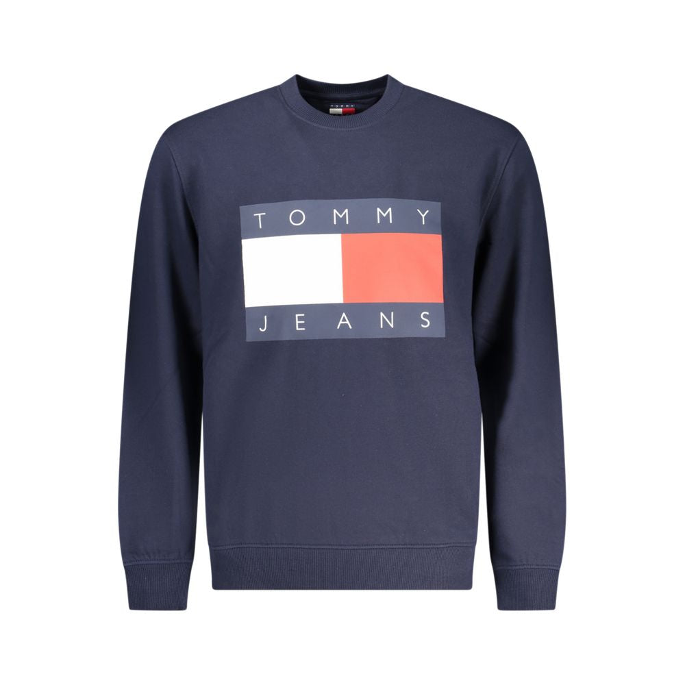 Felpa da uomo Tommy Hilfiger in cotone blu