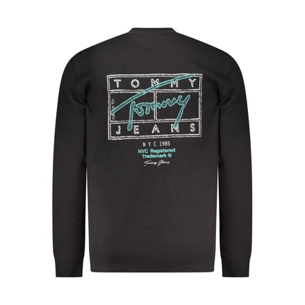 Felpa da uomo Tommy Hilfiger in cotone nero